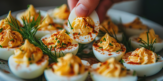 The Best Deviled Eggs, with Bacon