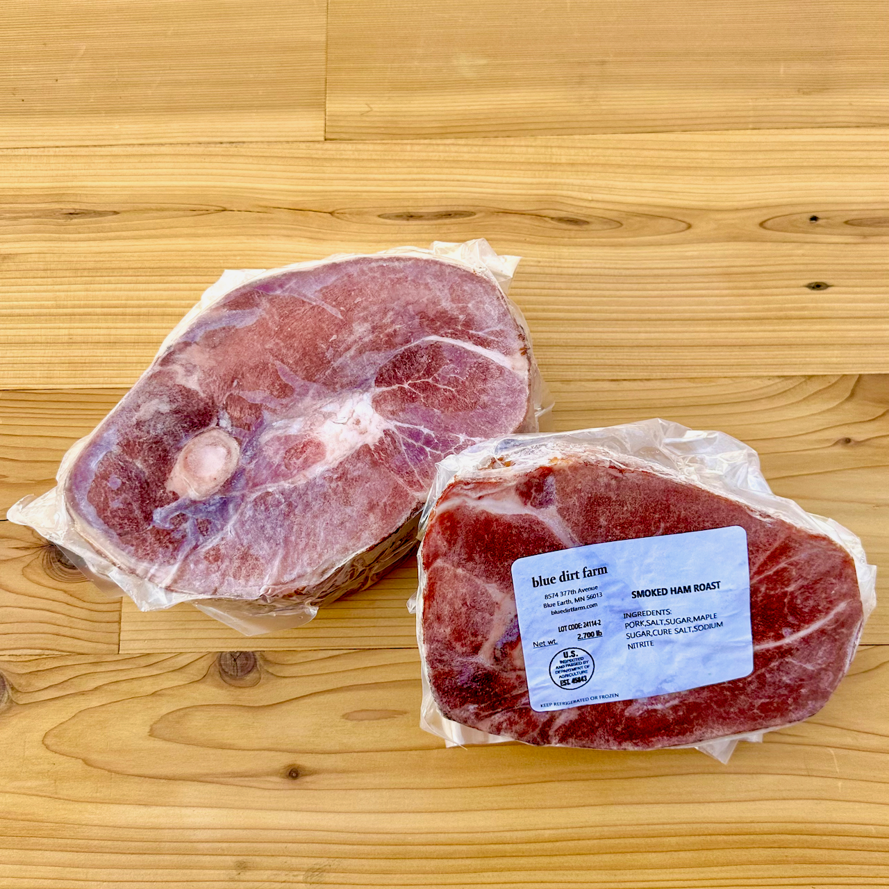 Two Mangalitsa Ham Roasts from Blue Dirt Farms