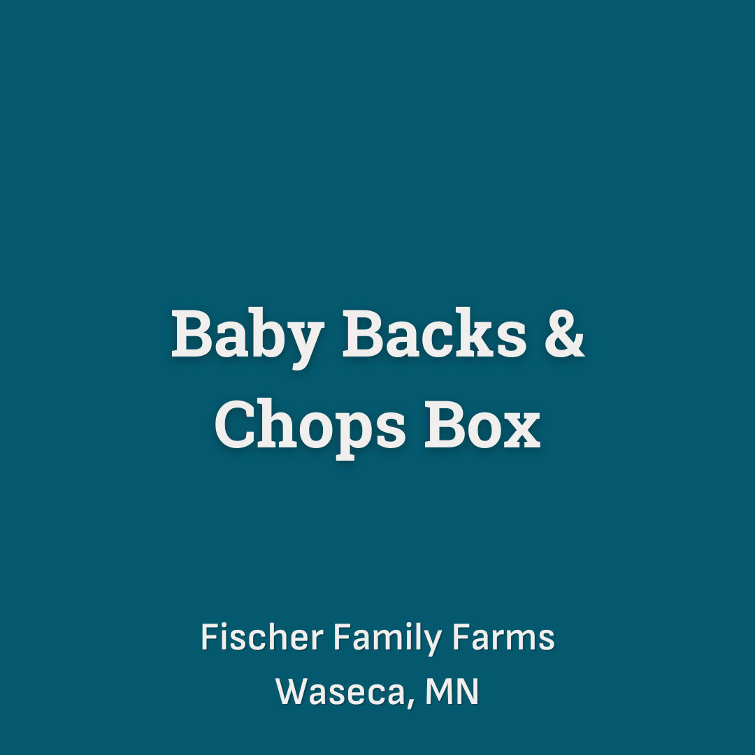 Baby Backs & Chops Box including 2 Chops 1.5 inches thick and 2 Baby Back Racks