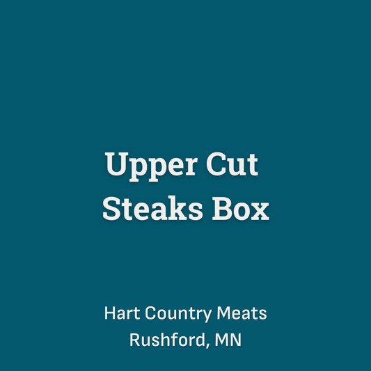 Upper Cut Steaks Box including 2 Beef Tenderloin Filets, 2 Ribeye Steaks