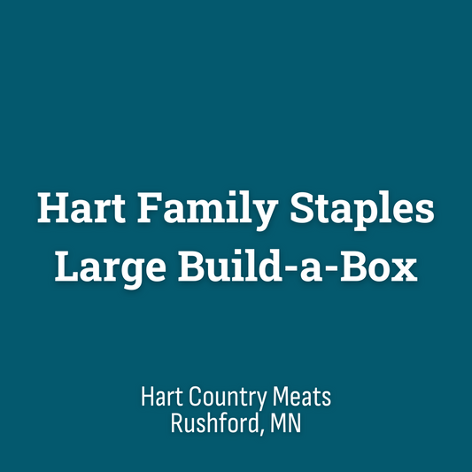 The Hart Family Staples Large Build-a-Box from Hart Country Meats.