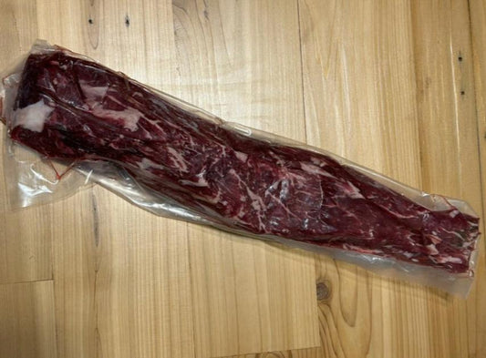 A packaged American Wagyu beef tenderloin from Verlinde Farms.